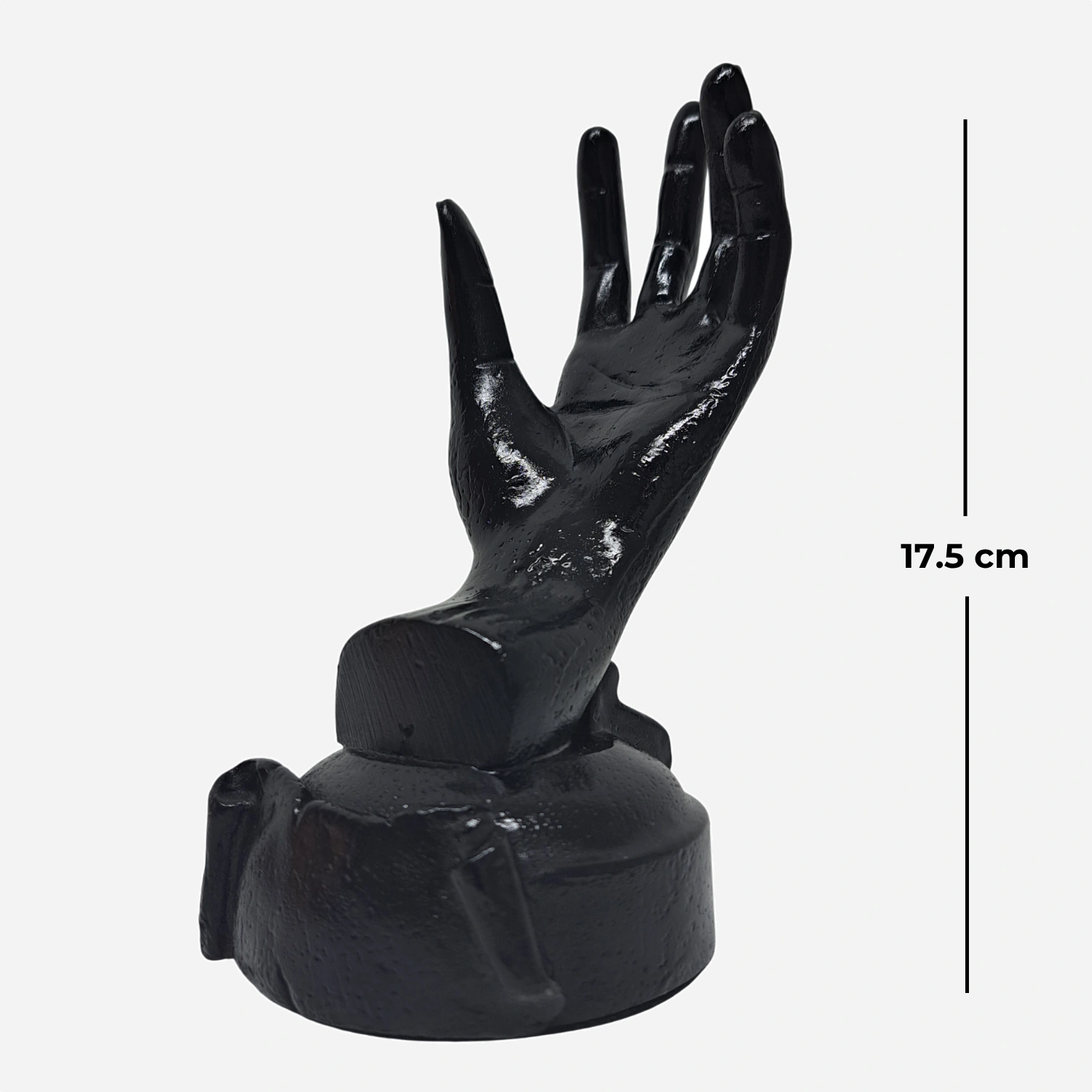 17,5 cm siyah Takı Tutucu El Biblo ön görünüm